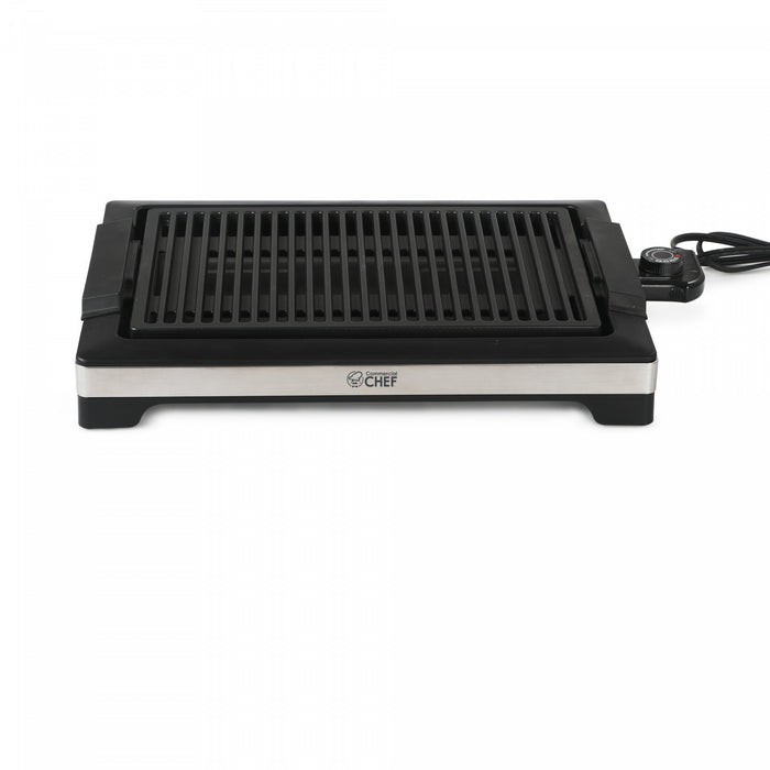 CHK Series Commercial Chef Indoor Electric Grill, CHIG20B, Black/Stainless Steel