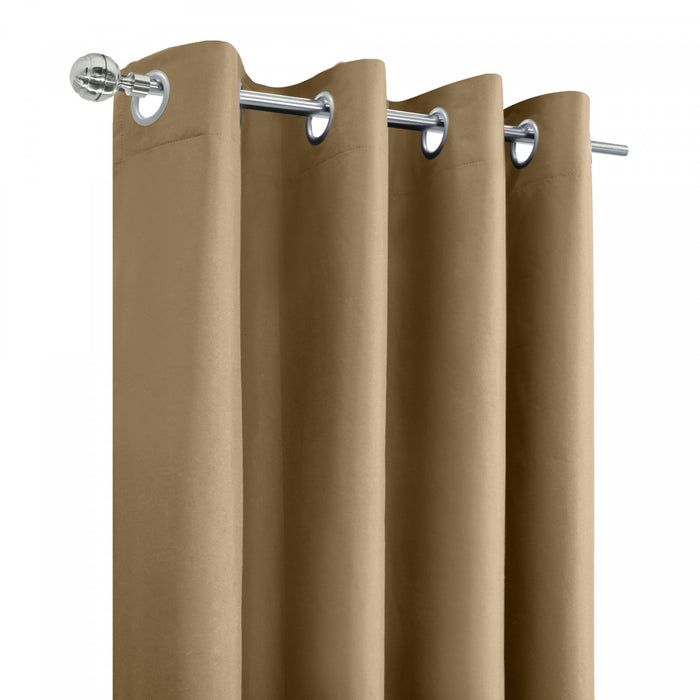 Thermaplus Alpine Sand Blackout Grommet Curtain Panel - 52 x 63