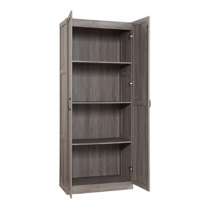 Cornelia Modern 30\" Storage Cabinet in Gray (4-Shelf)