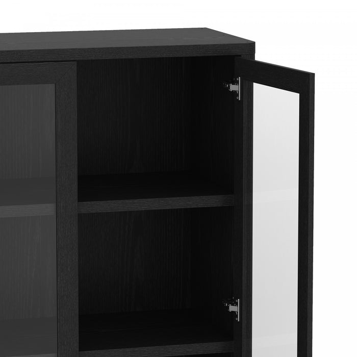 Rivington Modern 38\" Bookcase Cabinet in Black