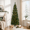 HOMCOM 5' Prelit Artificial Christmas Tree with Warm White LED Lights