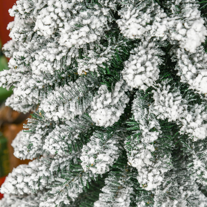 Homcom 7' Artificial Christmas Tree With Realistic Branches Green