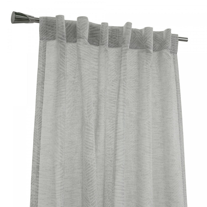 Habitat Trenton Grey Light Filtering Dual Header Curtain Panel - 52 x 84