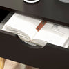 HOMCOM Set of 2 Bedside Tables with Drawer and Shelf for Bedroom
