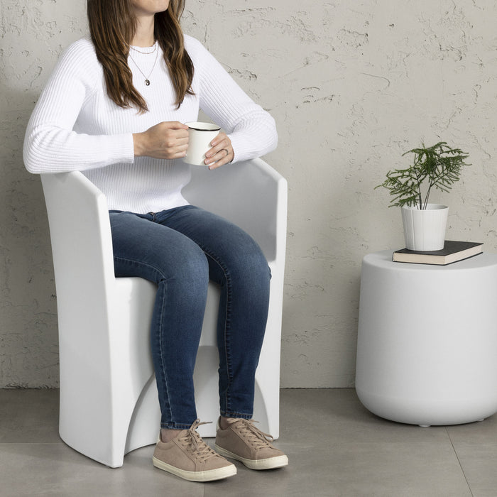 Dalya Patio Chair White - South Shore Patio Dining Chair