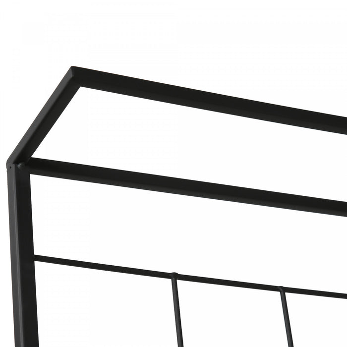 Outsunny 3-tier Hanging Plant Stand With Grid Panel, Planter Shelves Flower Pot Organizer Rack, Multiple Flower Pot Display Holder Shelf