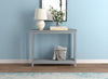 39” Console Table With One Shelf - Light Grey