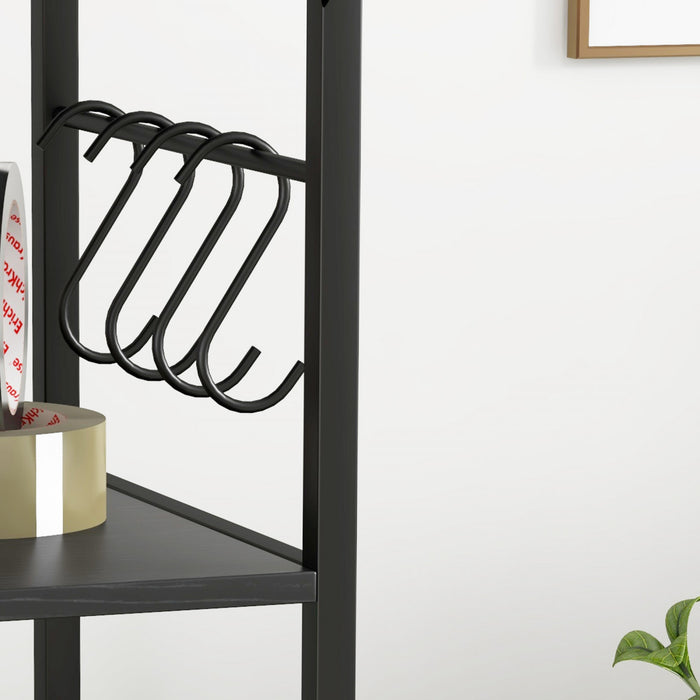 Vinsetto 2 Drawer File Cabinet with Lock, Adjustable Hanging Bar, Black