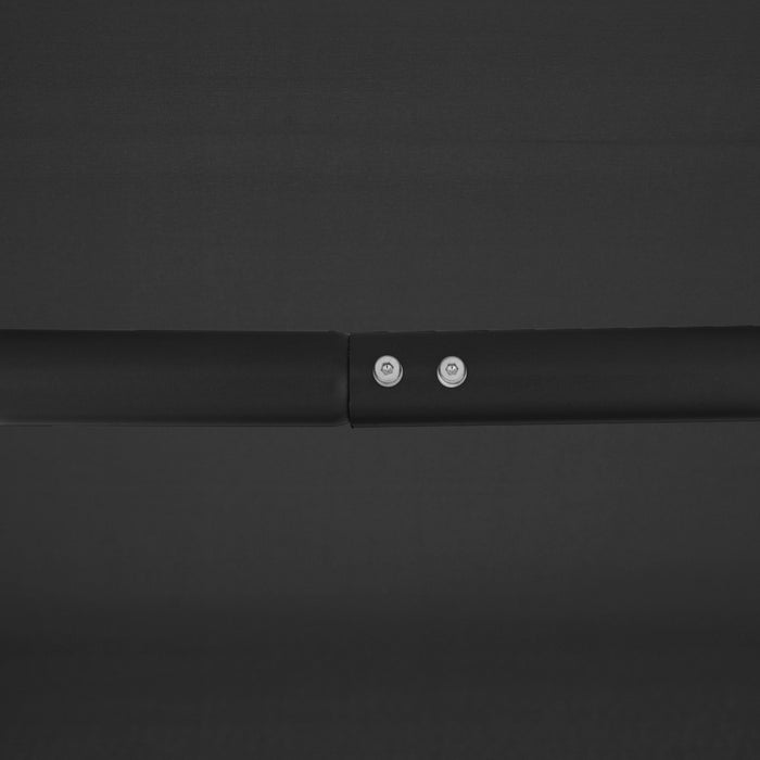 Outsunny 3-seater Swing Chair Covered, Black