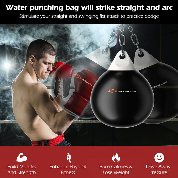 Goplus 18\" 110lbs Heavy Water Filled Punching Aqua Training Boxing Bag Home Gym Hook