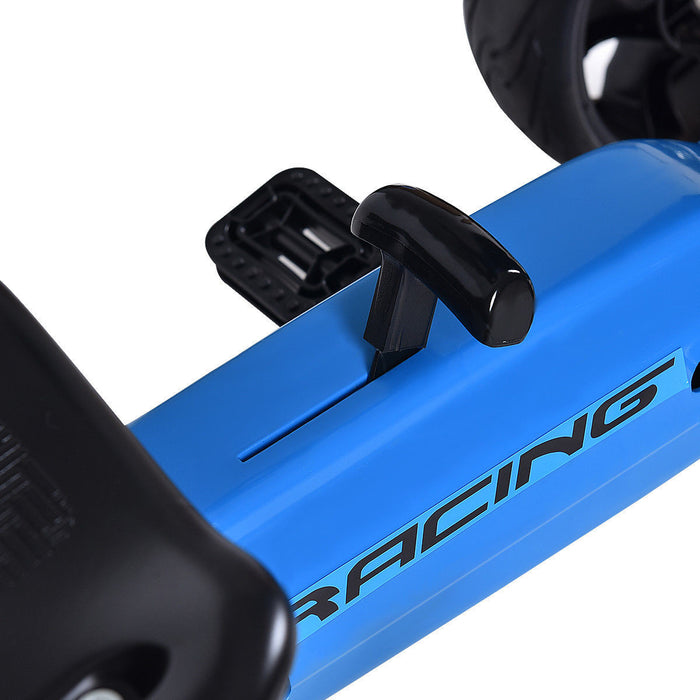 Costway Xmas Gift Go Kart Kids Ride On Car Pedal Powered Car 4 Wheel Racer Toy Stealth Outdoor