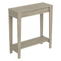 31” Console Table With 1 Shelf - Dark Taupe