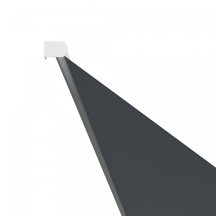 Outsunny 13' X 4' Retractable awning For Doors And Windows, Dark Gray