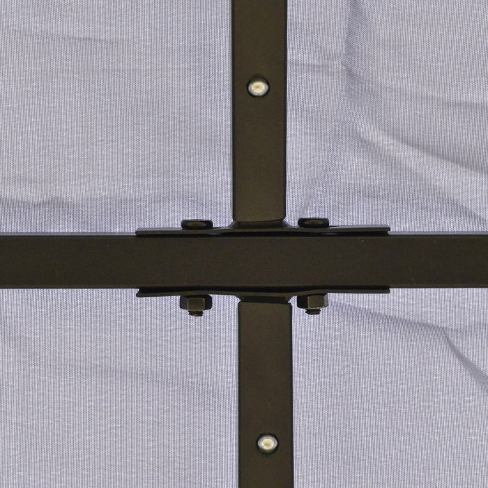 Outsunny 13' X 10' Gazebo Canopy Party Tent Shelter With Steel Frame, Curtains, Netting Sidewalls, Light Grey