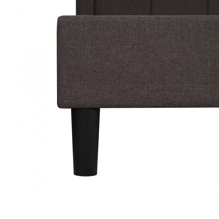 Linden Upholstered Platform Bed with Tufted Headboard - Full