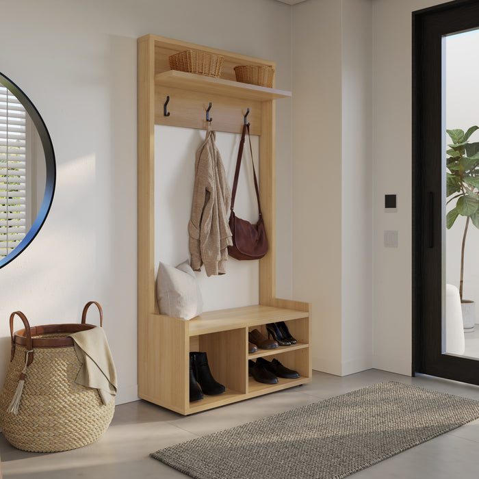 Porto Entryway Hall Tree Coat Rack