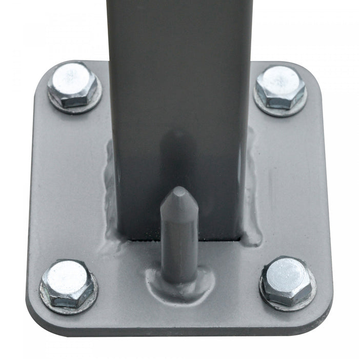 Outsunny Patio Retractable Double Side Awning, Folding Privacy Screen Fence, Privacy Wall Corner Divider, Garden Outdoor Sun Shade Wind Screen, Indoor Room Divider, Grey