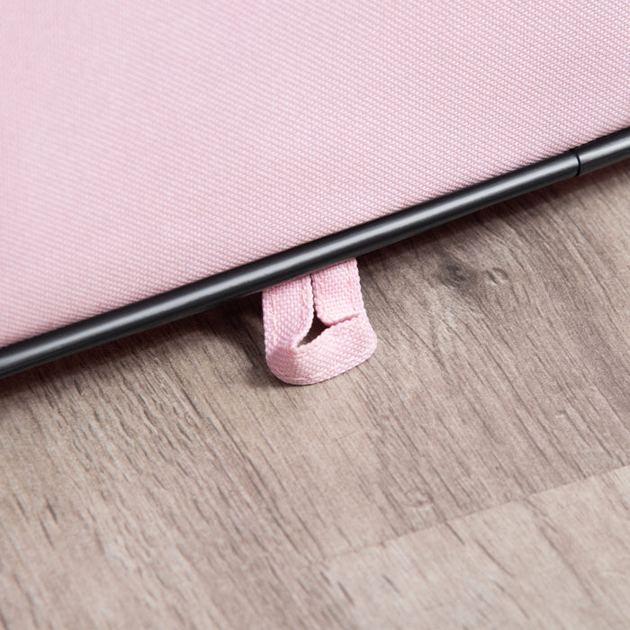 Pawhut 49-inch Large Exercise Puppy Pet Playpen Portable Dog Cat Pet Play Pen Pet Cage Tent Kennel Crate Pink Carry Bag Included