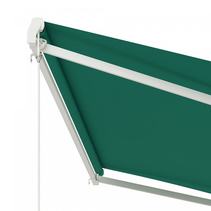 Outsunny 10' X 13' Electric Retractable Awning W/ Remote Controller, Green
