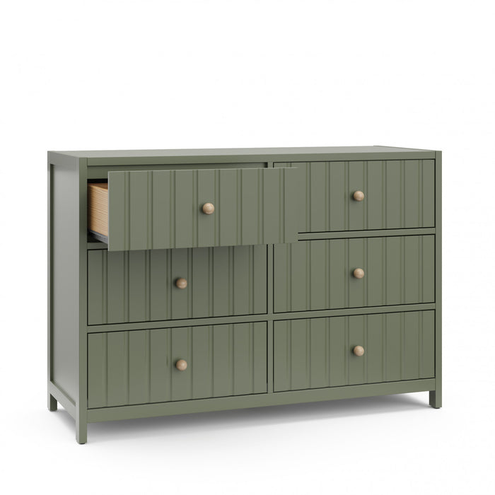 Graco Teddi 6 Drawer Dresser - Olive