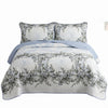 3-Piece Queen Size Reversible Quilt Set | Ensemble de Courtepointe Queen 3 Pieces