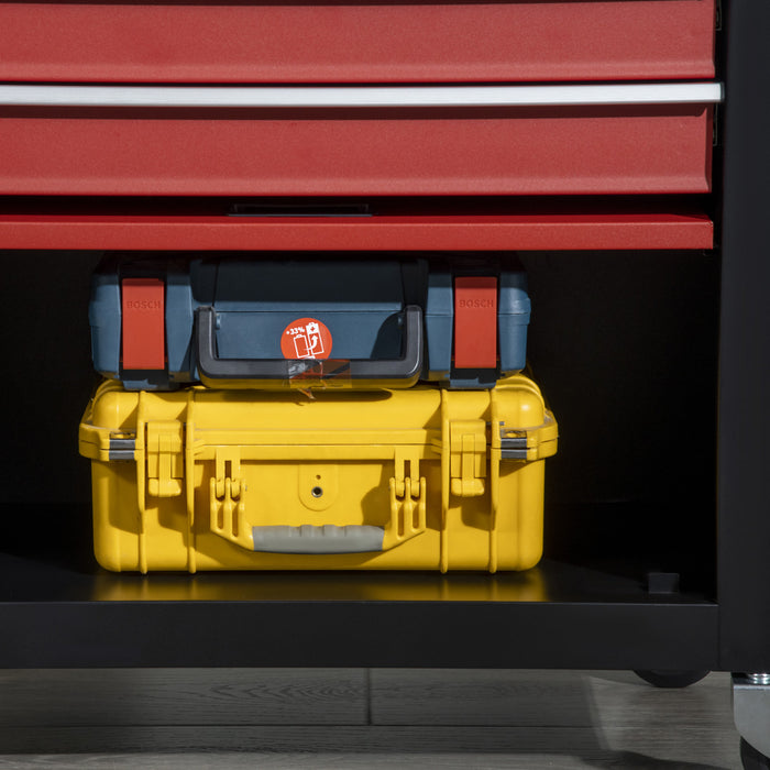 Durhand 4-drawer Tool Chest With 4 Wheels Rolling Tool Organizer