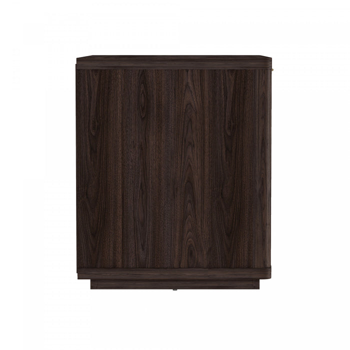 Evelyn Modern 32\" Nightstand in Brown (1-Drawer)