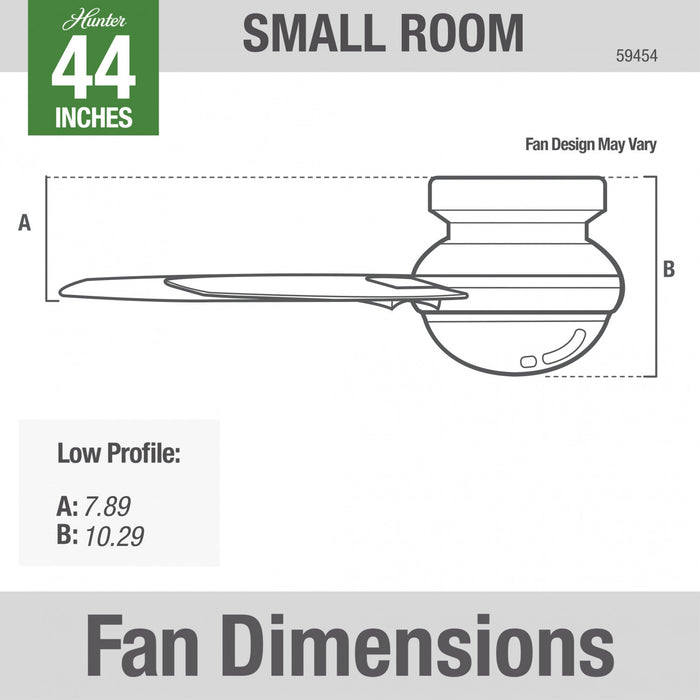 Minimus Ceiling Fan with Light Fixture - Grey