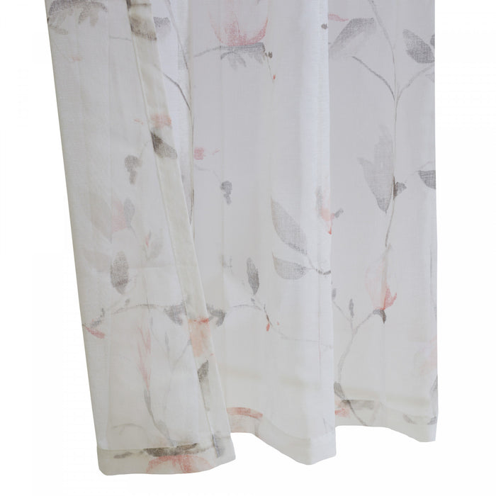 Habitat Symphony Coral Sheer Grommet Curtain Panel - 52 x 95