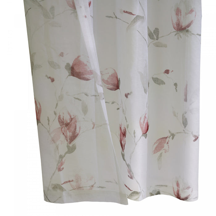 Habitat Symphony Rose Sheer Grommet Curtain Panel - 52 x 63
