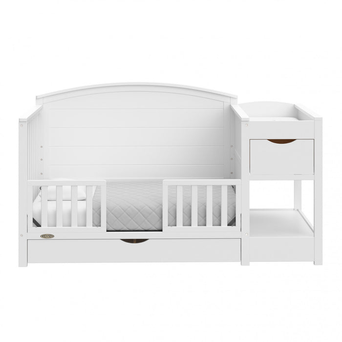 Graco Bellwood 5-in-1 Convertible Crib and Changer - White