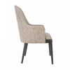 Drew Contemporary Wood Upholstered Armchair in Taupe | Fauteuil contemporain en bois Drew avec accoudoirs et revetement taupe
