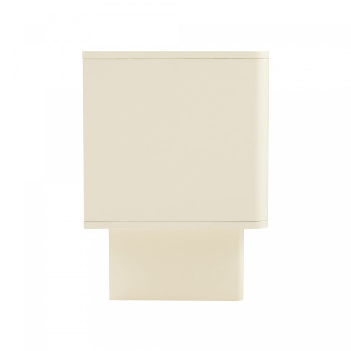 Ella Modern 20\" Nightstand in Cream (1-Drawer)