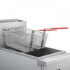 FORNO Commerciale Natural Gas Deep Fryer, 4 Burners 120,000 BTU, 50 lbs Oil Capacity - FCMGF0023 | Friteuse a gaz naturel Commerciale, 4 bruleurs (120 000 BTU), capacite d'huile de 50 lb – FCMGF0023