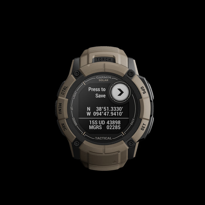 Garmin Instinct® 2x Solar Gps Smartwatch - Health & Fitness Tracking With Multi-band Gnss - Coyote Tan
