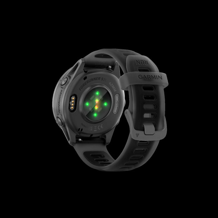 Garmin Forerunner 570 Smartwatch 42mm, Amoled, Slate Gray Aluminum, Black, Gps Fitness Tracker, Running, Triathlon, 10-day Battery