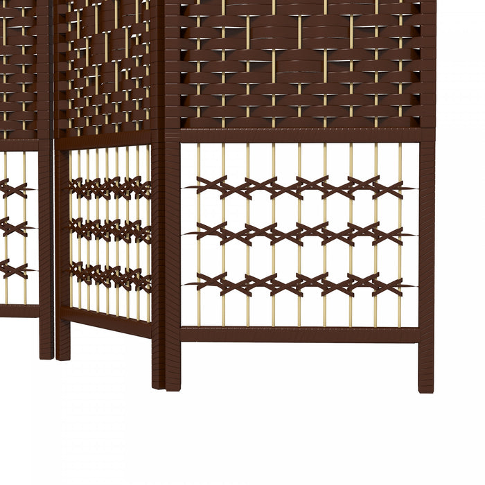 Homcom Folding Room Divider 5.6 Ft Privacy Screen Panel