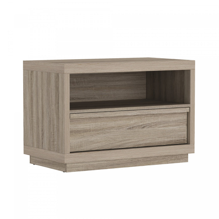 Navis Contemporary 32\" Nightstand in Natural Oak (1-Drawer)