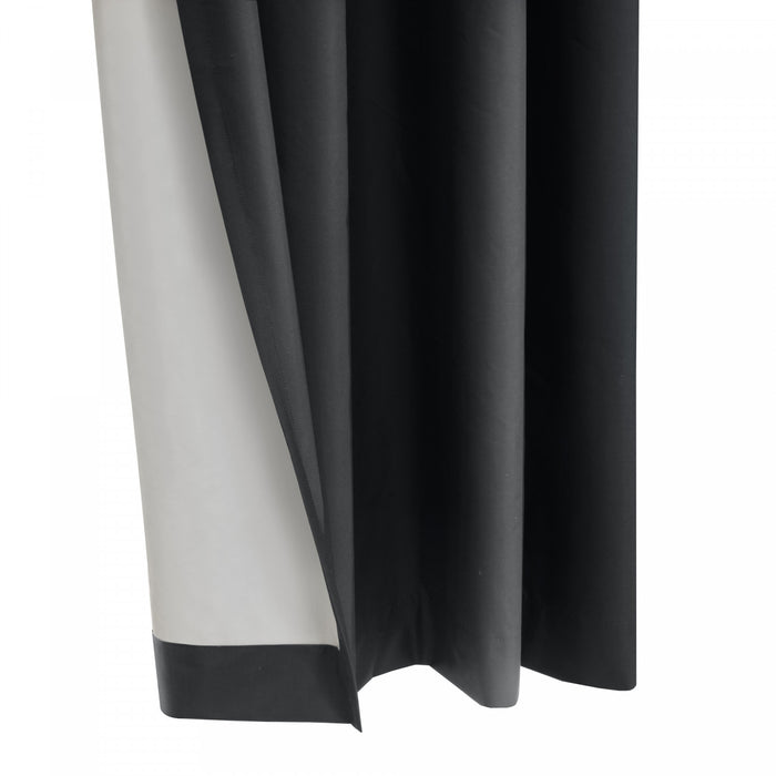 Thermaplus Alpine Charcoal Blackout Grommet Curtain Panel - 52 x 84