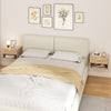HOMCOM Floating Bedside Table Set of 2, Wall Mount Nightstands for Bedroom
