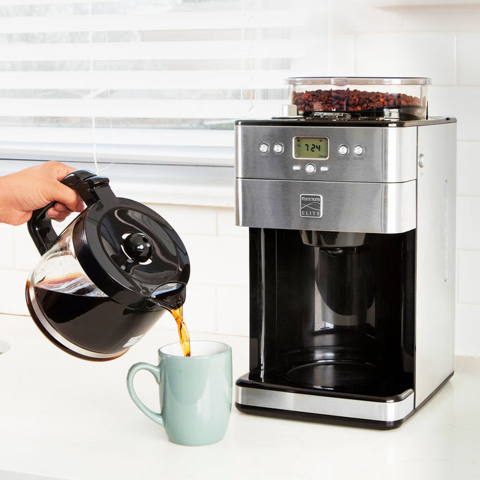 Kenmore Elite Grind & Brew Coffee Maker Stainless Steel - KKECMGBSS