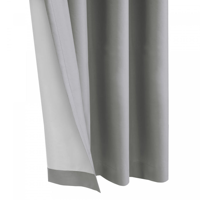 Thermaplus Alpine Light Grey Blackout Grommet Curtain Panel - 52 x 108