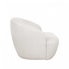Lukas Contemporary Modern Upholstered Swivel Accent Chair in Cream | Fauteuil d’appoint pivotant moderne contemporain Lukas, rembourre, couleur creme
