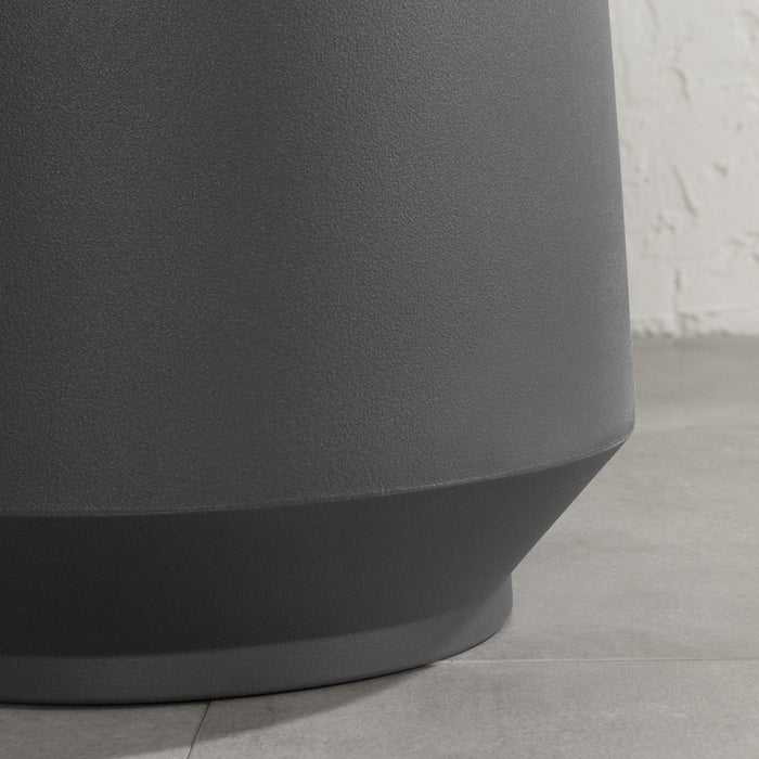 Dalya 19\" Planter - Dark Grey