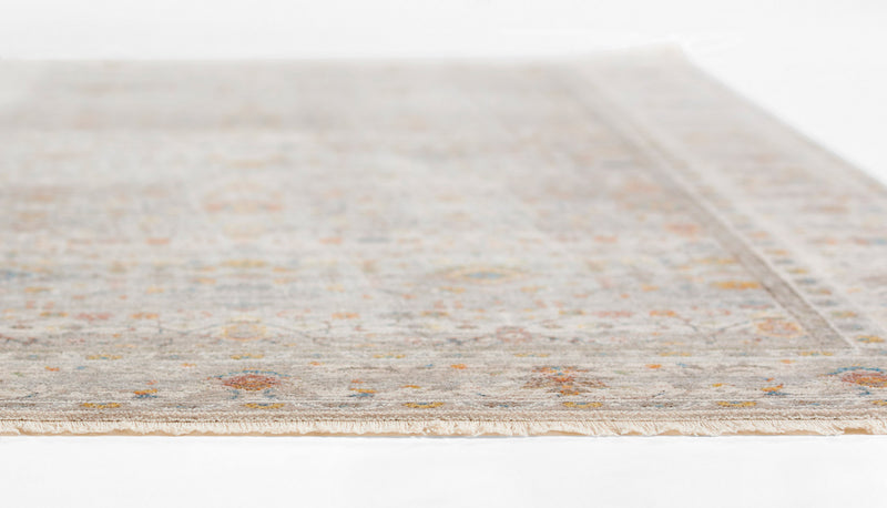 Zaina Traditional 5'0\" x 7'9\" Area Rug in Grey Indoor Area Rug