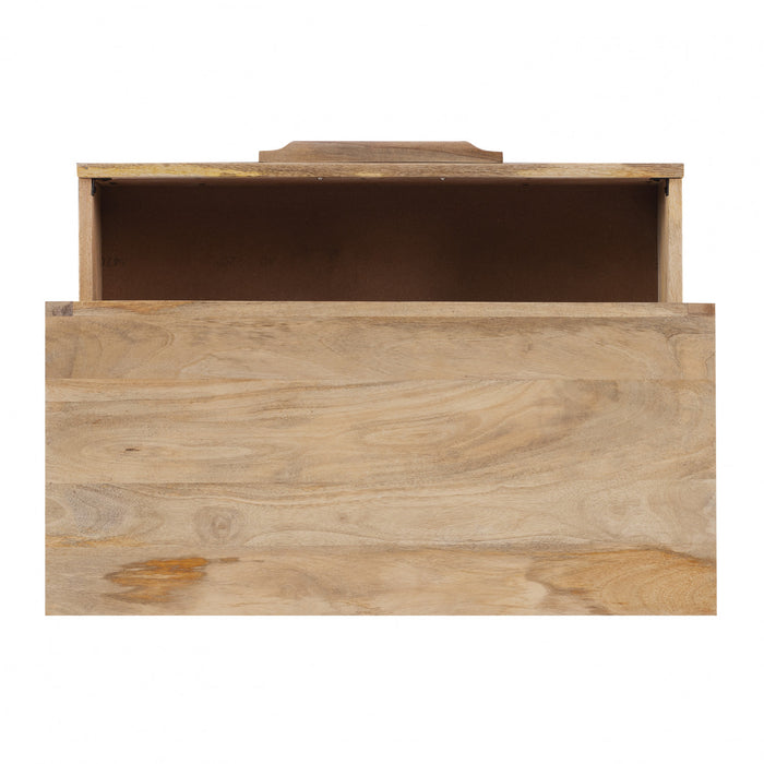 Janie 3-Drawer Rattan Accent Cabinet - Natural