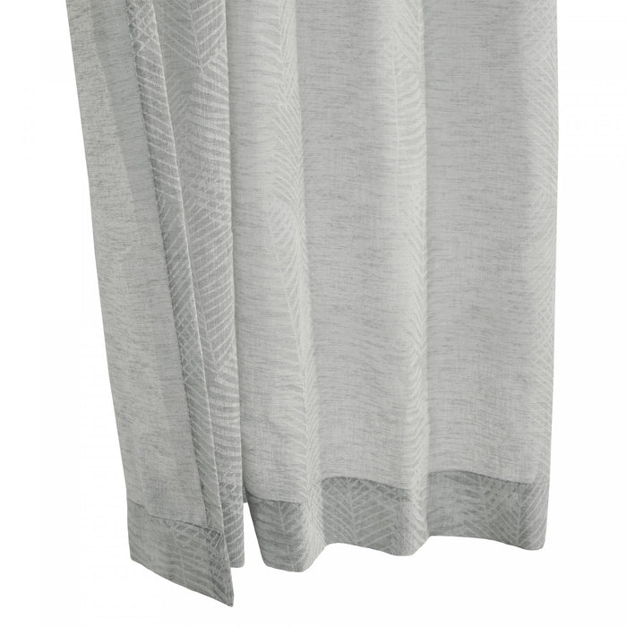 Habitat Trenton Grey Light Filtering Dual Header Curtain Panel - 52 x 95