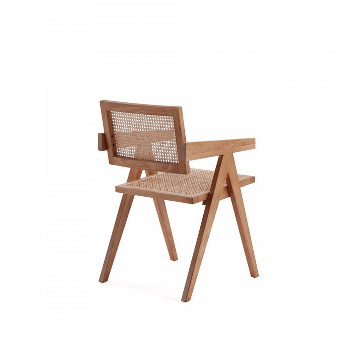Hamlet Industry Chic Wood Armchair in Natural - Set of 2 Dining Chair