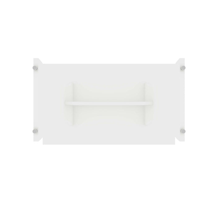 Coney Mid-Century Modern 3-Piece Dining Set in White