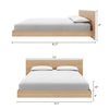 Satori Low Platform Queen Bed Set | Lit plateforme bas Satori avec tete de lit Queen